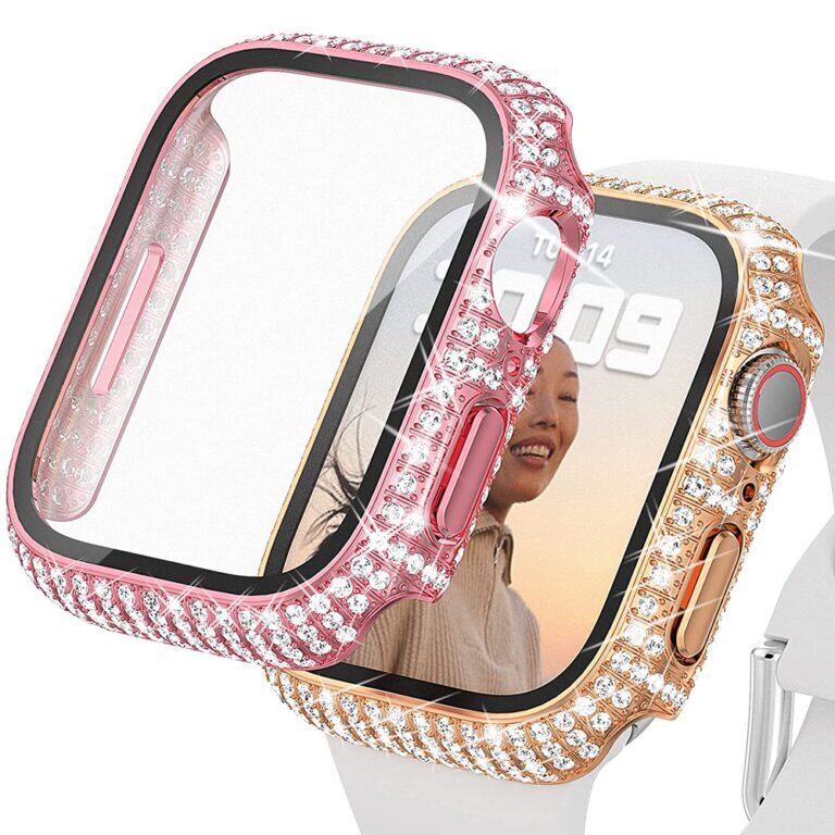 Beep Sparkle Watch Protector Clear Rose Gold kaina ir informacija | Išmaniųjų laikrodžių ir apyrankių priedai | pigu.lt