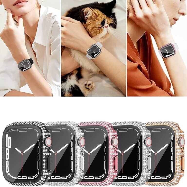 Beep Sparkle Watch Protector Clear Pink цена и информация | Išmaniųjų laikrodžių ir apyrankių priedai | pigu.lt