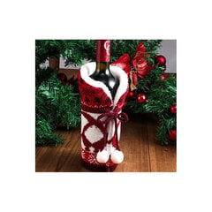 Новогоднее украшение на бутылку с узорами цена и информация | Праздничные декорации | pigu.lt
