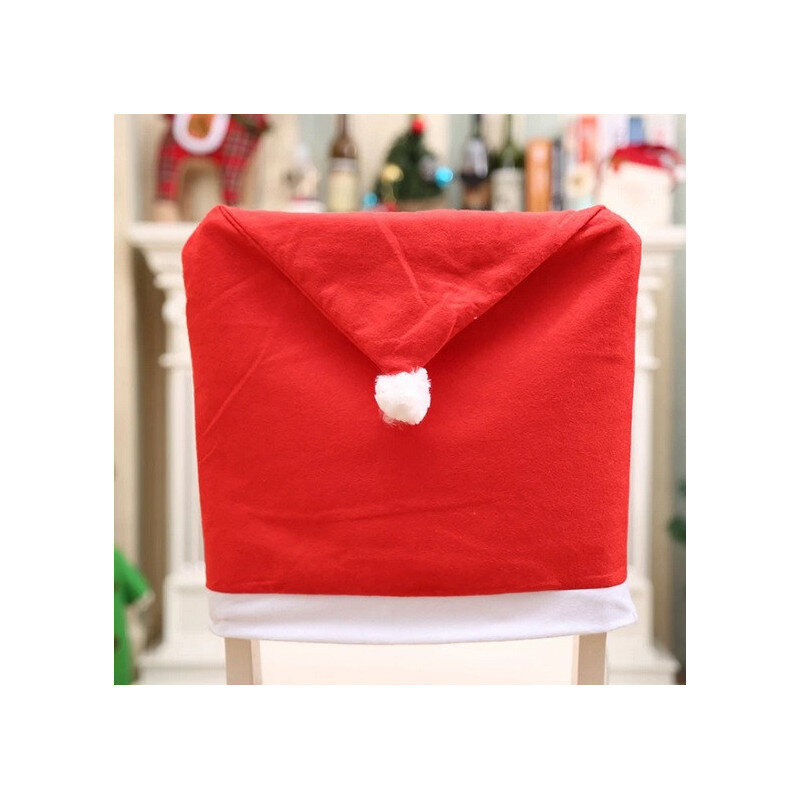 Kalėdų Senelio kepurės užvalkalas kėdei kaina ir informacija | Dekoracijos šventėms | pigu.lt