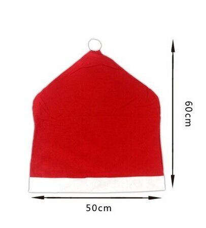 Kalėdų Senelio kepurės užvalkalas kėdei kaina ir informacija | Dekoracijos šventėms | pigu.lt