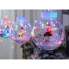 Светящиеся елочные игрушки с мотивами Деда Мороза 3 года цена и информация | Праздничные декорации | pigu.lt