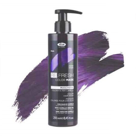 Dažanti plaukų kaukė Lisap Milano Re.Fresh Color Mask Violetinė, 250 ml kaina ir informacija | Plaukų dažai | pigu.lt