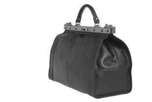 Дорожная сумка Katana из кожи черного цвета цена и информация | Чемоданы, дорожные сумки  | pigu.lt