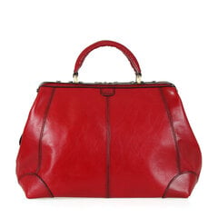 Кожаная дорожная сумка Katana бордового цвета цена и информация | Чемоданы, дорожные сумки  | pigu.lt