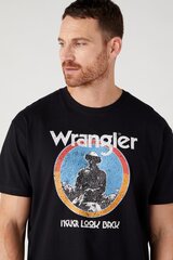 Marškinėliai vyrams Wrangler, juodi kaina ir informacija | Vyriški marškinėliai | pigu.lt