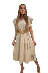 Suknelė moterims 24114, smėlio spalvos kaina ir informacija | Suknelės | pigu.lt