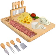 Sūrio pjaustymo rinkinys, 5 dalių kaina ir informacija | Pjaustymo lentelės | pigu.lt