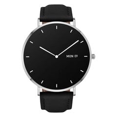 Garett Verona Silver/Black Leather kaina ir informacija | Išmanieji laikrodžiai (smartwatch) | pigu.lt