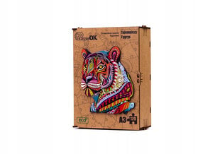 Medinė dėlionė EKO Tigras, PuzA4-00712, 73 det. kaina ir informacija | Dėlionės (puzzle) | pigu.lt