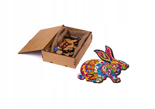 Деревянный пазл PuzzleOK EKO Кролик, 60 д. цена и информация | Пазлы | pigu.lt