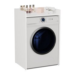Spintelė virš skalbimo mašinos Top E Shop Pola NP, balta kaina ir informacija | Vonios spintelės | pigu.lt