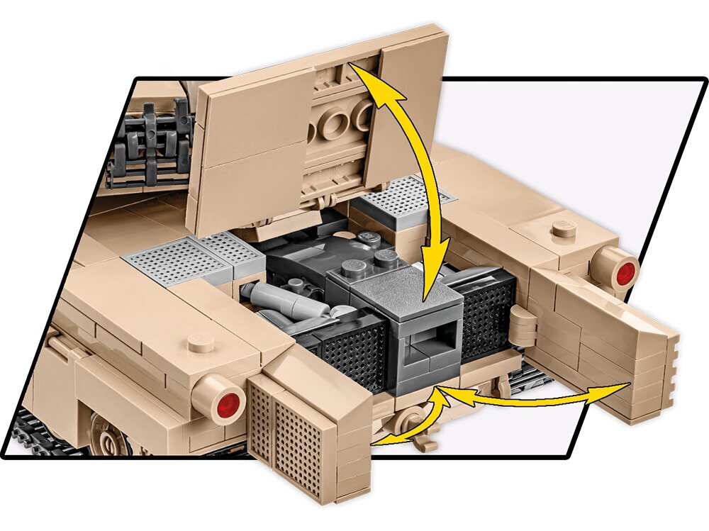 Konstruktorius Cobi M1A2 Abrams, 1/35, 2622 kaina ir informacija | Konstruktoriai ir kaladėlės | pigu.lt