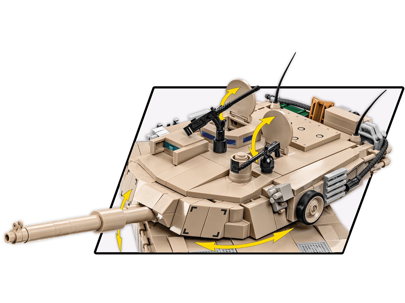 Konstruktorius Cobi M1A2 Abrams, 1/35, 2622 kaina ir informacija | Konstruktoriai ir kaladėlės | pigu.lt