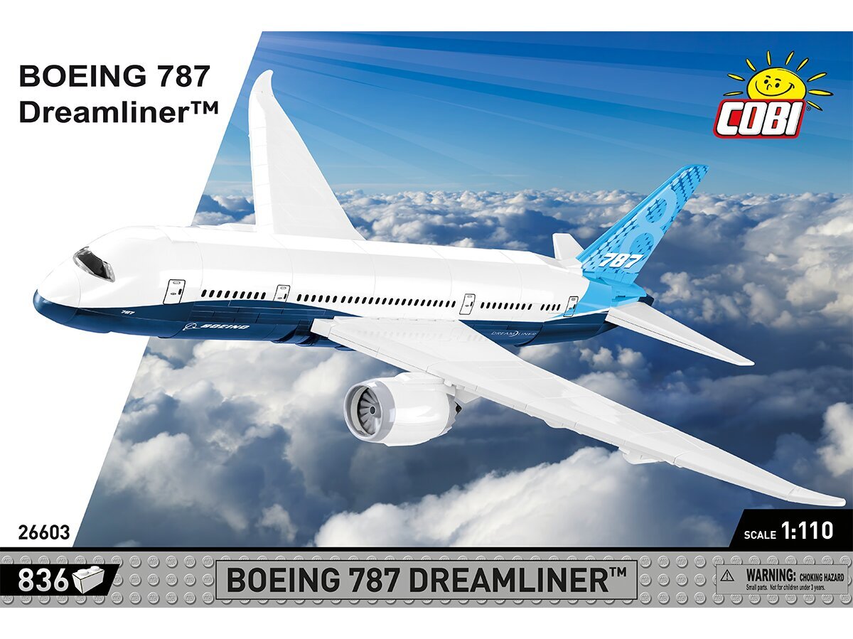 Konstruktorius Cobi Boeing 787 Dreamliner, 1/110, 26603 цена и информация | Konstruktoriai ir kaladėlės | pigu.lt