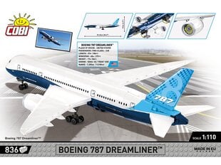 Konstruktorius Cobi Boeing 787 Dreamliner, 1/110, 26603 kaina ir informacija | Konstruktoriai ir kaladėlės | pigu.lt
