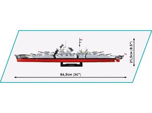 Konstruktorius Cobi Battleship Bismarck - Executive Edition, 1/300, 4840 kaina ir informacija | Konstruktoriai ir kaladėlės | pigu.lt