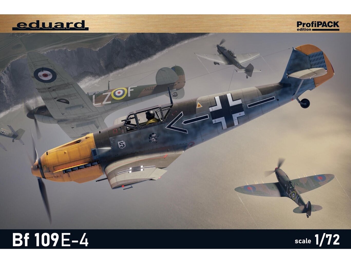 Surenkamas modelis Eduard Messerschmitt Bf 109E-4 Profipack 7033 цена и информация | Konstruktoriai ir kaladėlės | pigu.lt