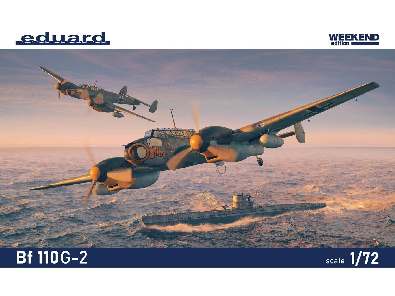 Surenkamas modelis Eduard Messerschmitt Bf 110G-2 Weekend edition 7468 kaina ir informacija | Konstruktoriai ir kaladėlės | pigu.lt