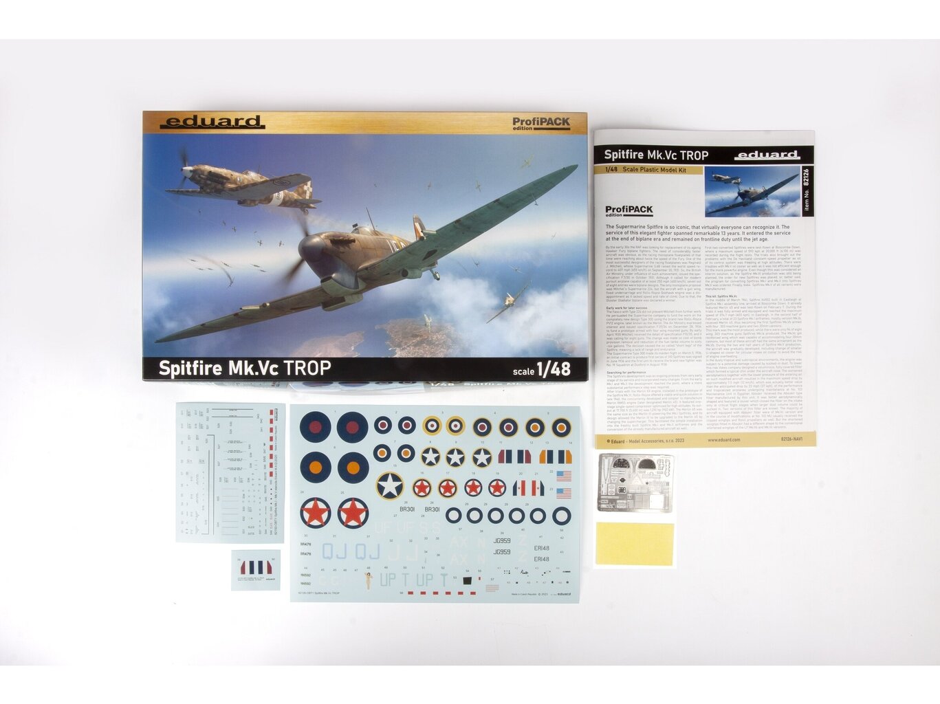 Surenkamas modelis Eduard Spitfire Mk.Vc TROP Profipack 82126 цена и информация | Konstruktoriai ir kaladėlės | pigu.lt