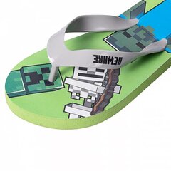 Minecraft šlepetės vaikams Flip-Flop, įvairių spalvų kaina ir informacija | Paplūdimio avalynė vaikams | pigu.lt