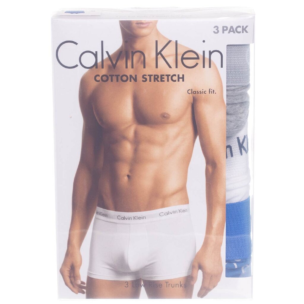 Trumpikės vyrams Calvin Klein Underwear 77004, 3 vnt. kaina ir informacija | Trumpikės | pigu.lt