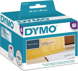 Etikečių ritinys Dymo, 89 x 36 mm, 6 vnt kaina ir informacija | Kanceliarinės prekės | pigu.lt