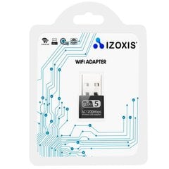 Беспроводной адаптер Wi-Fi Izoxis 1200 Мбит|с (2,4 ГГц | 5 ГГц | USB 3.0, IEEE 802.11b|g|n|a|ac) цена и информация | Адаптеры, USB-разветвители | pigu.lt