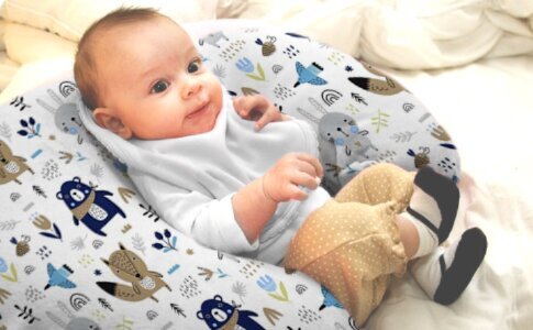 Maitinimo pagalvė Babymam, 55x55 cm kaina ir informacija | Maitinimo pagalvės | pigu.lt
