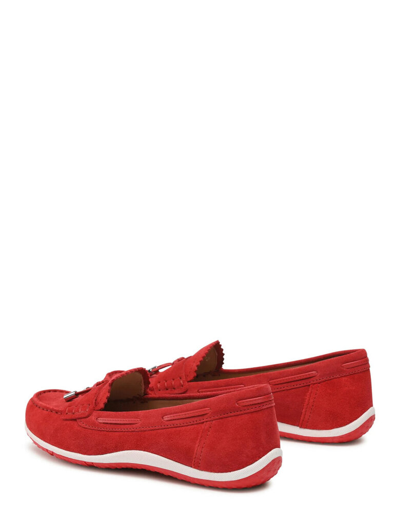 Mokasinai moterims Geox D Vega Moc Red 573231107 kaina ir informacija | Bateliai moterims  | pigu.lt