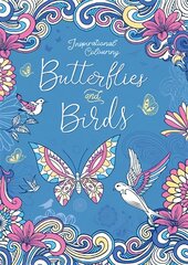 Butterflies and Birds цена и информация | Книжки - раскраски | pigu.lt