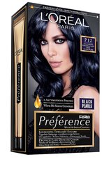 Стойкая краска для волос L'Oreal Paris Preference, P12 Black Pearls цена и информация | Краска для волос | pigu.lt