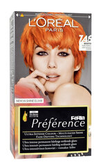 Стойкая краска для волос L'Oreal Paris Preference, 7.46 Pure Paprika цена и информация | Краска для волос | pigu.lt