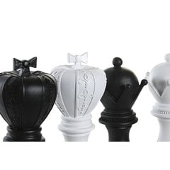 Декоративная фигура DKD Home Decor 12 x 12 x 25,5 cm Чёрный Белый Шахматы (4 штук) цена и информация | Детали интерьера | pigu.lt