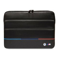 Sleeve BMW BMCS16PUCARTCBK 16&quot; black|black Carbon Tricolor BMW000518-0 цена и информация | Рюкзаки, сумки, чехлы для компьютеров | pigu.lt