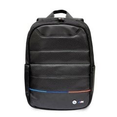 Backpack BMW BMBP15PUCARTCBK 16&quot; black|black Carbon&Nylon Tricolor BMW000515-0 цена и информация | Рюкзаки, сумки, чехлы для компьютеров | pigu.lt