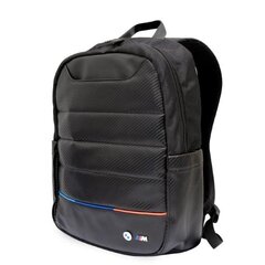 Backpack BMW BMBP15PUCARTCBK 16&quot; black|black Carbon&Nylon Tricolor BMW000515-0 цена и информация | Рюкзаки, сумки, чехлы для компьютеров | pigu.lt