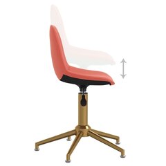 Pasukamos valgomojo kėdės vidaXL, 2vnt., rožinės kaina ir informacija | Virtuvės ir valgomojo kėdės | pigu.lt