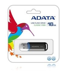 USB карта памяти A-data C906 32GB USB 2.0, черная цена и информация | ADATA Компьютерная техника | pigu.lt