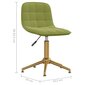 Pasukamos valgomojo kėdės, 2vnt., šviesiai žalios kaina ir informacija | Virtuvės ir valgomojo kėdės | pigu.lt