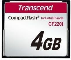 Transcend TS4GCF220I 4GB kaina ir informacija | Atminties kortelės fotoaparatams, kameroms | pigu.lt