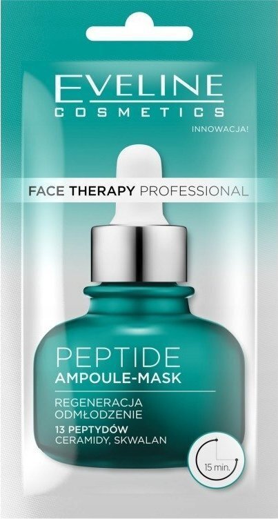 Veido kaukė Eveline Peptide Ampoule Mask, 8 ml цена и информация | Veido kaukės, paakių kaukės | pigu.lt