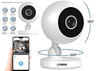 С проводной мини-камерой наблюдения WIFI Full HD Smart Camera цена и информация | Stebėjimo kameros | pigu.lt