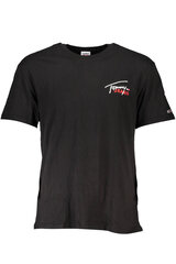 Мужская футболка Tommy Hilfiger, черная цена и информация | Футболка мужская | pigu.lt