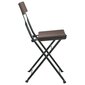 Sulankstomos bistro kėdės vidaXL, rudos kaina ir informacija | Lauko kėdės, foteliai, pufai | pigu.lt