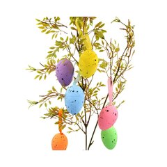 Подвесные пасхальные яйца, 6 шт. цена и информация | Праздничные декорации | pigu.lt