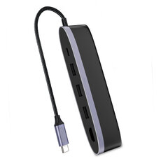 Адаптер Ugreen 50990 CM223 5in1 Type-C До hub 3USB3.0 HDMI PD для MacBook Huawei P30 цена и информация | Адаптеры, USB-разветвители | pigu.lt