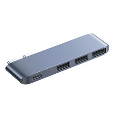 Adapteris Ugreen 60564 CM218 4in1 TYPE-C 3USB3.0 PD Air/Pro kaina ir informacija | Adapteriai, USB šakotuvai | pigu.lt