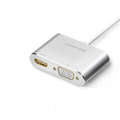 Adapteris Ugreen 50317 CM162 2in1 Type-C / HDMI VGA kaina ir informacija | Adapteriai, USB šakotuvai | pigu.lt