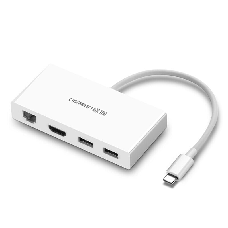 Adapteris Ugreen 40377 MM134 4in1 Type-C / 2USB3.0 HDMI kaina ir informacija | Adapteriai, USB šakotuvai | pigu.lt